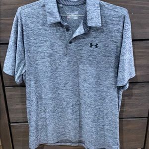 Dark grey under armour golf polo